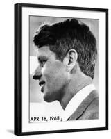 Profile Portrait of Robert Kennedy, April 29, 1968-null-Framed Photo