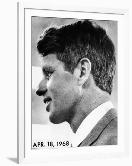 Profile Portrait of Robert Kennedy, April 29, 1968-null-Framed Photo