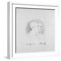 Profile Portraits of Wellington and Blücher, 1817-George Jones-Framed Giclee Print