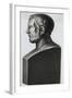 Profile Statuette Depiction of Greek Philosopher Theophrastus-null-Framed Giclee Print
