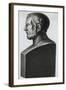 Profile Statuette Depiction of Greek Philosopher Theophrastus-null-Framed Giclee Print