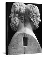 Profile Statuette of Herodotus and Thucydides-null-Stretched Canvas