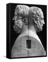 Profile Statuette of Herodotus and Thucydides-null-Framed Stretched Canvas