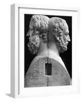 Profile Statuette of Herodotus and Thucydides-null-Framed Photographic Print