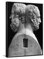 Profile Statuette of Herodotus and Thucydides-null-Framed Photographic Print