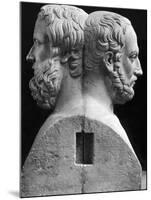 Profile Statuette of Herodotus and Thucydides-null-Mounted Photographic Print