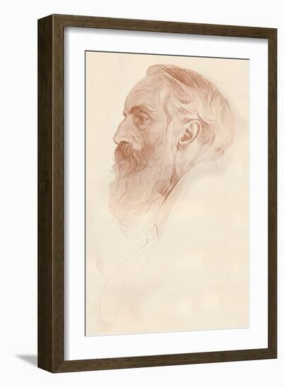 'Profile Study', c1921-Philip A de Laszlo-Framed Giclee Print
