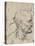 'Profile to Right of a Bald Man, c1480 (1945)-Leonardo Da Vinci-Stretched Canvas