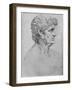 'Profile to the Right of an Elderly Man', c1480 (1945)-Leonardo Da Vinci-Framed Giclee Print