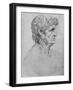 'Profile to the Right of an Elderly Man', c1480 (1945)-Leonardo Da Vinci-Framed Giclee Print