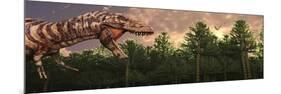 Profile View of a Carnivorous Tyrannosaurus Rex-null-Mounted Premium Giclee Print