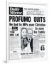 Profumo Quits; He Lied to MPs Over Christine to Save His Fanily-null-Framed Photographic Print