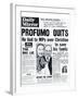 Profumo Quits; He Lied to MPs Over Christine to Save His Fanily-null-Framed Photographic Print