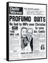 Profumo Quits; He Lied to MPs Over Christine to Save His Fanily-null-Framed Stretched Canvas