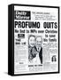 Profumo Quits; He Lied to MPs Over Christine to Save His Fanily-null-Framed Stretched Canvas