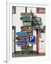 Profusion of Road Signs, Ballyvaughan, County Clare, Munster, Republic of Ireland-Gary Cook-Framed Photographic Print