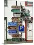 Profusion of Road Signs, Ballyvaughan, County Clare, Munster, Republic of Ireland-Gary Cook-Mounted Photographic Print