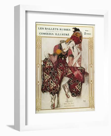 Program of the Russian Ballets Company-Leon Bakst-Framed Art Print