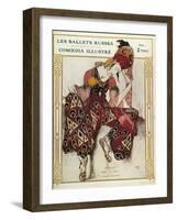 Program of the Russian Ballets Company-Leon Bakst-Framed Art Print