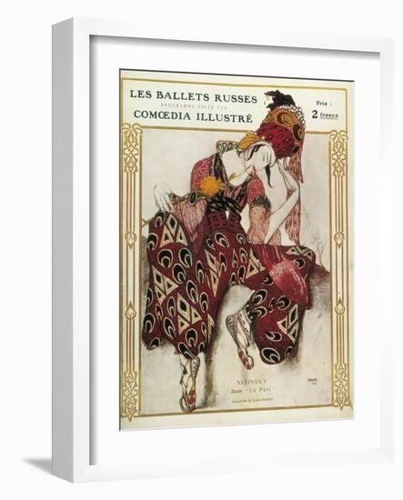 Program of the Russian Ballets Company-Leon Bakst-Framed Art Print