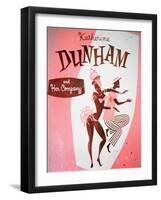 Programme Cover of 'The Tropical Revue', Featuring Katherine Dunham-null-Framed Giclee Print