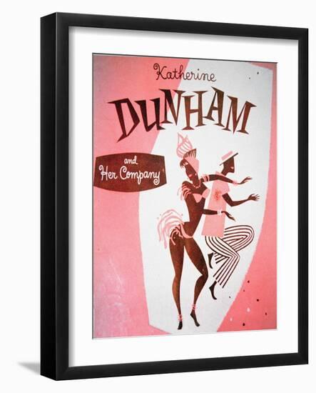 Programme Cover of 'The Tropical Revue', Featuring Katherine Dunham-null-Framed Giclee Print