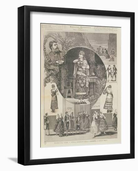 Programme for an Italian Production of the Opera 'Carmen', by Georges Bizet (1838-75) 1880-Nelli Centenari-Framed Giclee Print