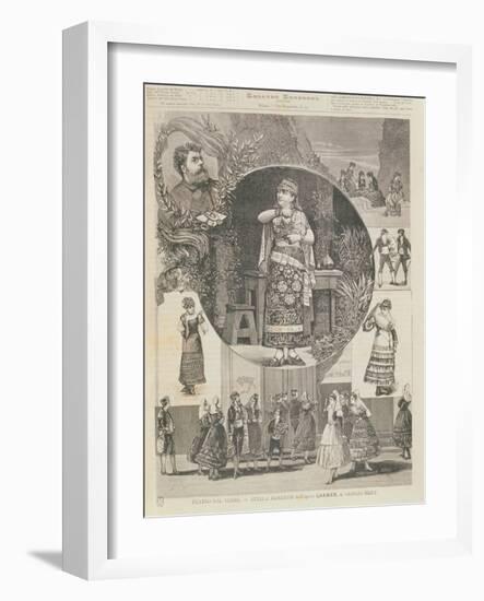 Programme for an Italian Production of the Opera 'Carmen', by Georges Bizet (1838-75) 1880-Nelli Centenari-Framed Giclee Print