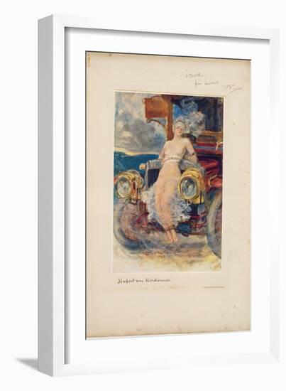 Programme for Banquet, 'Die Zukunft' ('The Future') 1905 (Photogravure on Menu Card)-Hubert von Herkomer-Framed Giclee Print