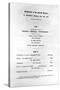 Programme for Beethoven's Grand Choral Symphony, 1852-null-Stretched Canvas