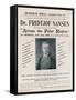 Programme for Dr Fridtjof Nansen Lecture, across the Polar Region-null-Framed Stretched Canvas