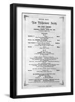 Programme for Exeter Hall, London, 1852-null-Framed Art Print