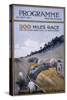 Programme for the 200 Miles Race, Brooklands, 1925-null-Stretched Canvas