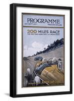 Programme for the 200 Miles Race, Brooklands, 1925-null-Framed Giclee Print