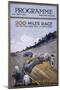 Programme for the 200 Miles Race, Brooklands, 1925-null-Mounted Giclee Print