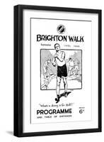 Programme for the 'Brighton Walk', Printed for the Surrey Walking Club, September 10th 1949-null-Framed Giclee Print