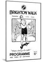 Programme for the 'Brighton Walk', Printed for the Surrey Walking Club, September 10th 1949-null-Mounted Giclee Print