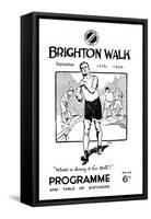 Programme for the 'Brighton Walk', Printed for the Surrey Walking Club, September 10th 1949-null-Framed Stretched Canvas