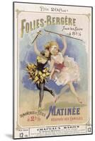 Programmes a Programme Cover for the Famous Folies Bergere Cabaret in Paris-null-Mounted Photographic Print