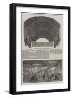 Progress of the International Exhibition Building-null-Framed Giclee Print