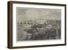 Progress of the Thames Embankment at the Temple Gardens-null-Framed Giclee Print