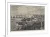 Progress of the Thames Embankment at the Temple Gardens-null-Framed Giclee Print