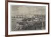 Progress of the Thames Embankment at the Temple Gardens-null-Framed Giclee Print