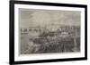 Progress of the Thames Embankment at the Temple Gardens-null-Framed Giclee Print