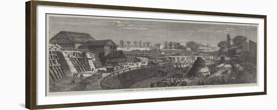 Progress of the Waterworks at Menilmontant for the Supply of Paris-null-Framed Giclee Print