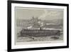 Progress of the Works of the Tower Bridge over the Thames-null-Framed Premium Giclee Print