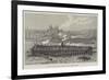 Progress of the Works of the Tower Bridge over the Thames-null-Framed Giclee Print