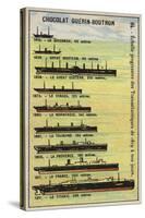 Progressive Increase in the Size of Transatlantic Ships from 1819 to 1911-null-Stretched Canvas