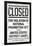 Prohibition Act Closed Sign Notice Poster-null-Framed Poster