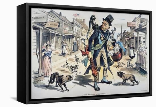 Prohibition  Cartoon, 1889-Joseph Keppler-Framed Stretched Canvas